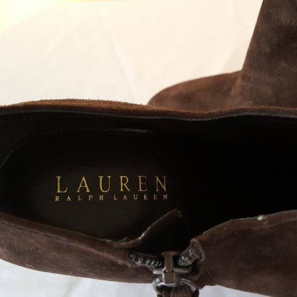 Authentic Ralph Lauren Brown Suede Bootie size 8 - Picture 4 of 5